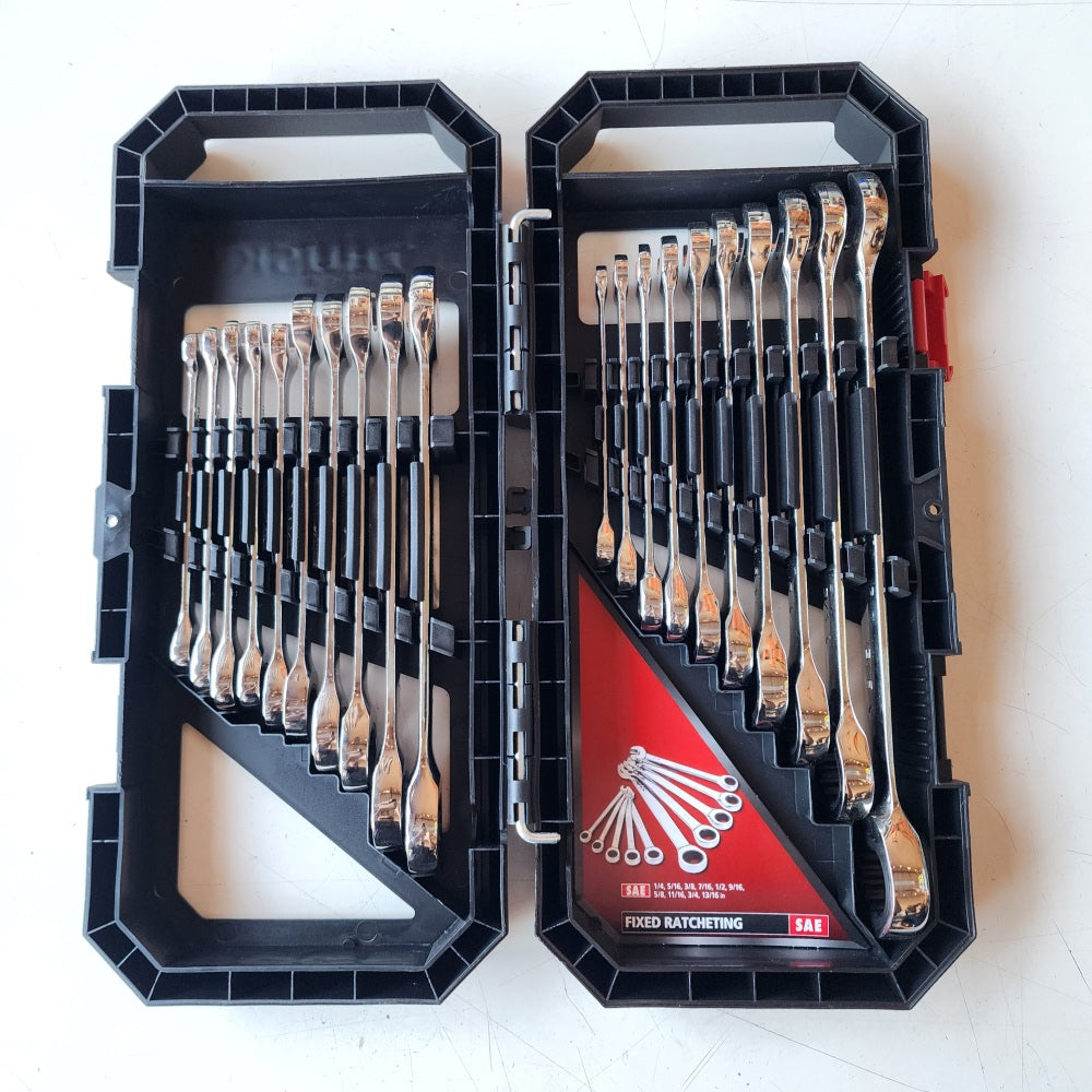 72-Tooth Ratcheting SAE/MM Combination Wrench Set (20-Piece)