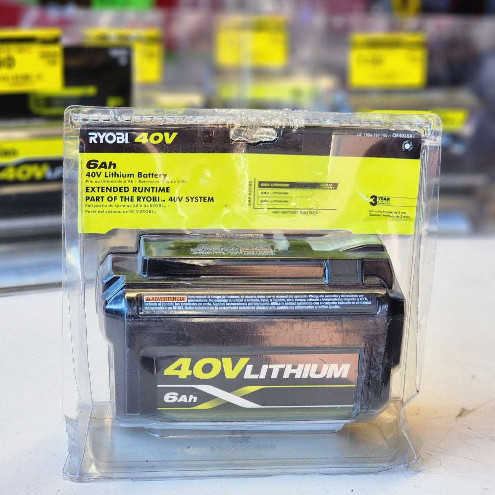 40V Lithium-ion 6.0 Ah High Capacity battery