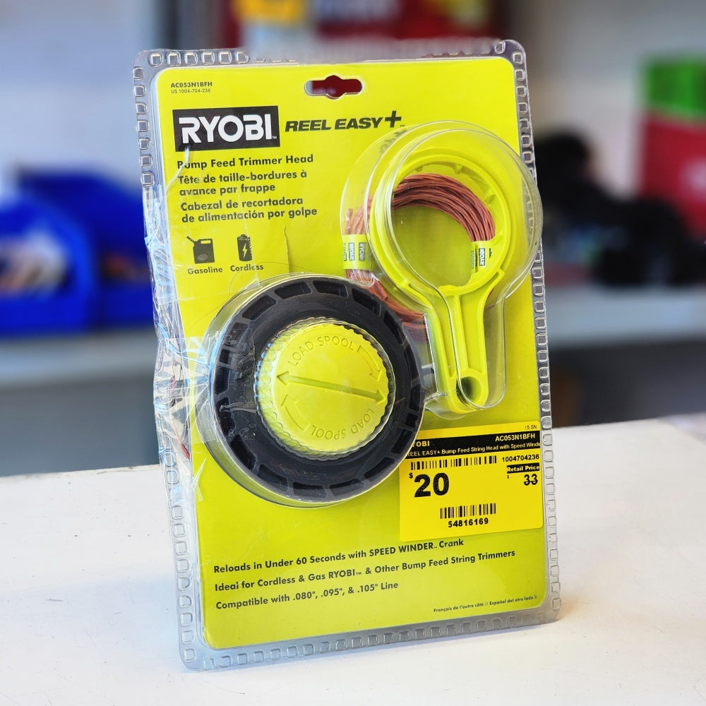 Reel Easy + Bump Feed String Head With Speed Winder
