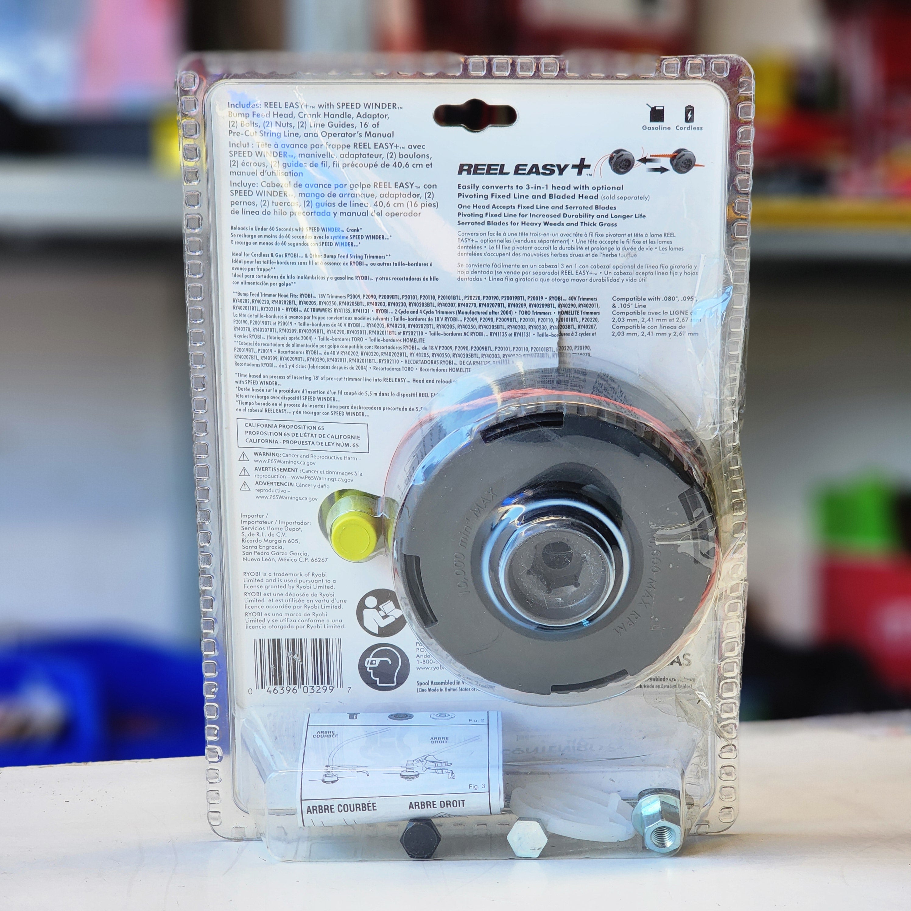 Reel Easy + Bump Feed String Head With Speed Winder