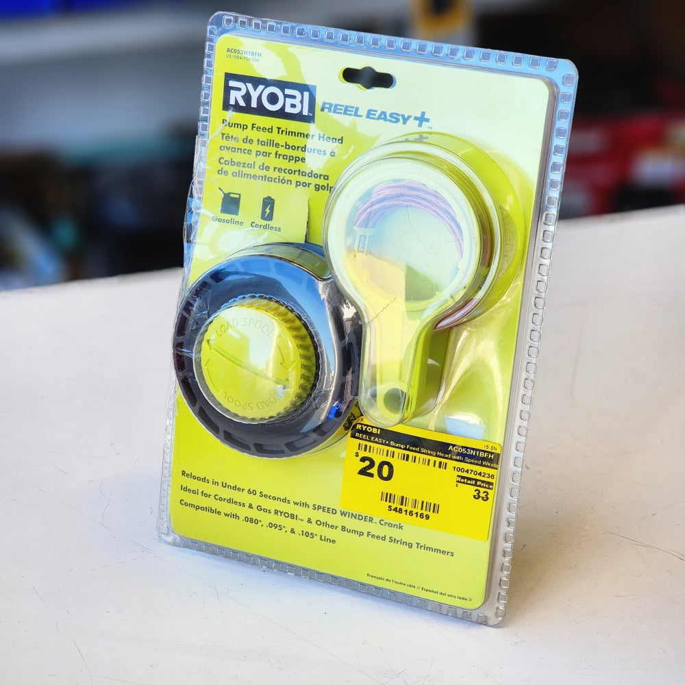 Reel Easy + Bump Feed String Head With Speed Winder