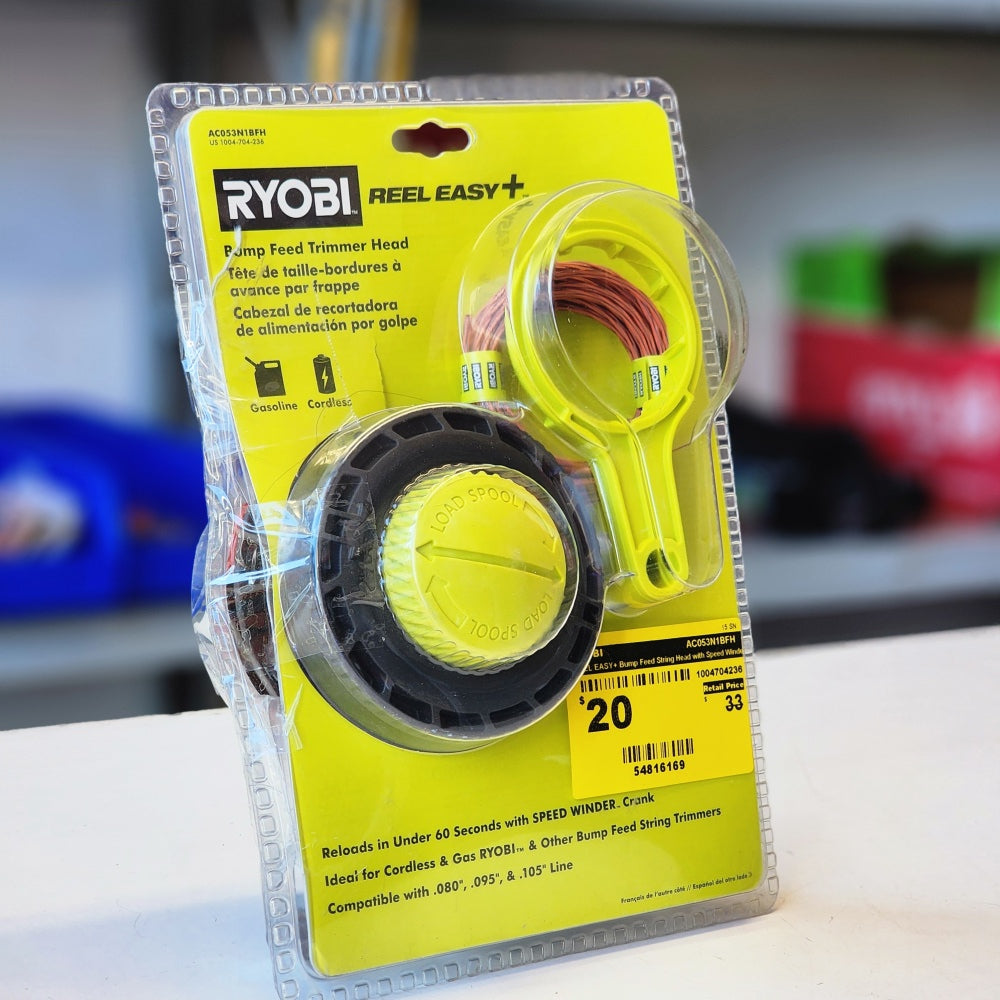 Reel Easy + Bump Feed String Head With Speed Winder