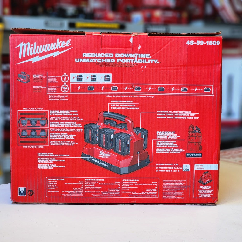 M18 6-Port Sequential Charger