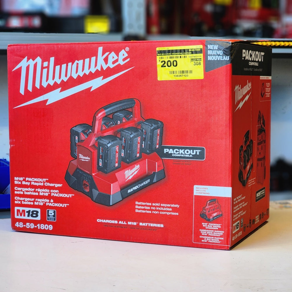 M18 6-Port Sequential Charger
