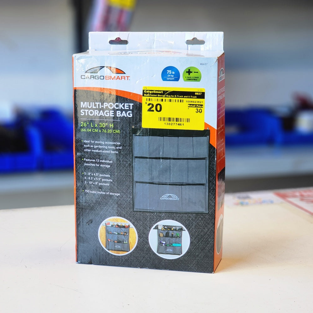 Multi-Pocket Storage Bag For E-Track and X-Track