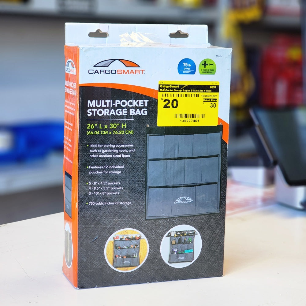 Multi-Pocket Storage Bag For E-Track and X-Track