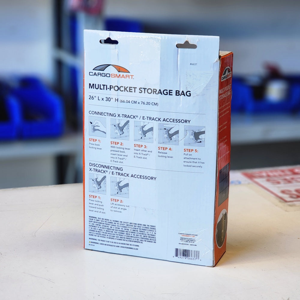 Multi-Pocket Storage Bag For E-Track and X-Track