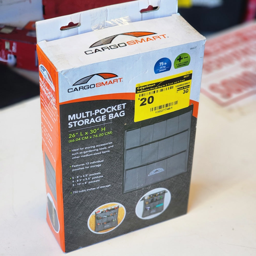 Multi-Pocket Storage Bag For E-Track and X-Track