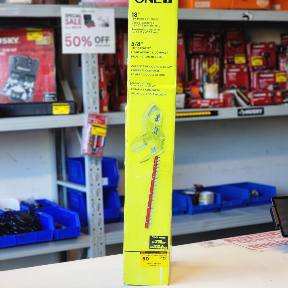 ONE + 18V 18in Cordless Battery Hedge Trimmer (Tool Only)