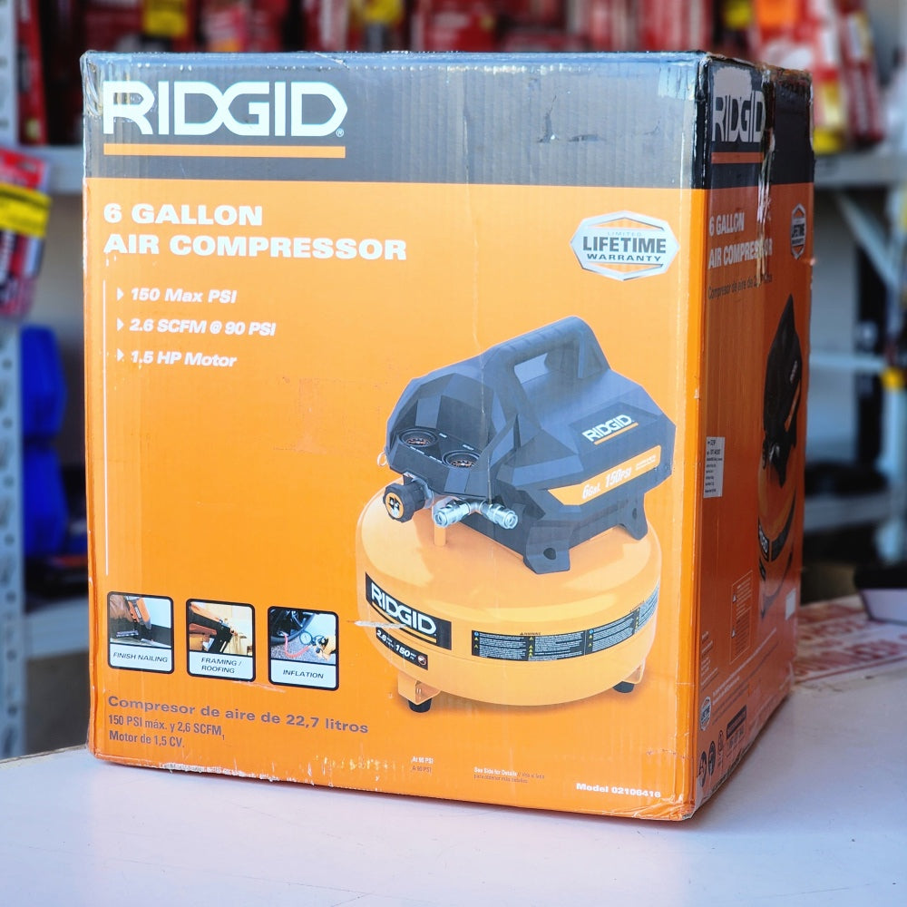 6 GAL. 150 PSI Portable Electric Pancake Air Compressor