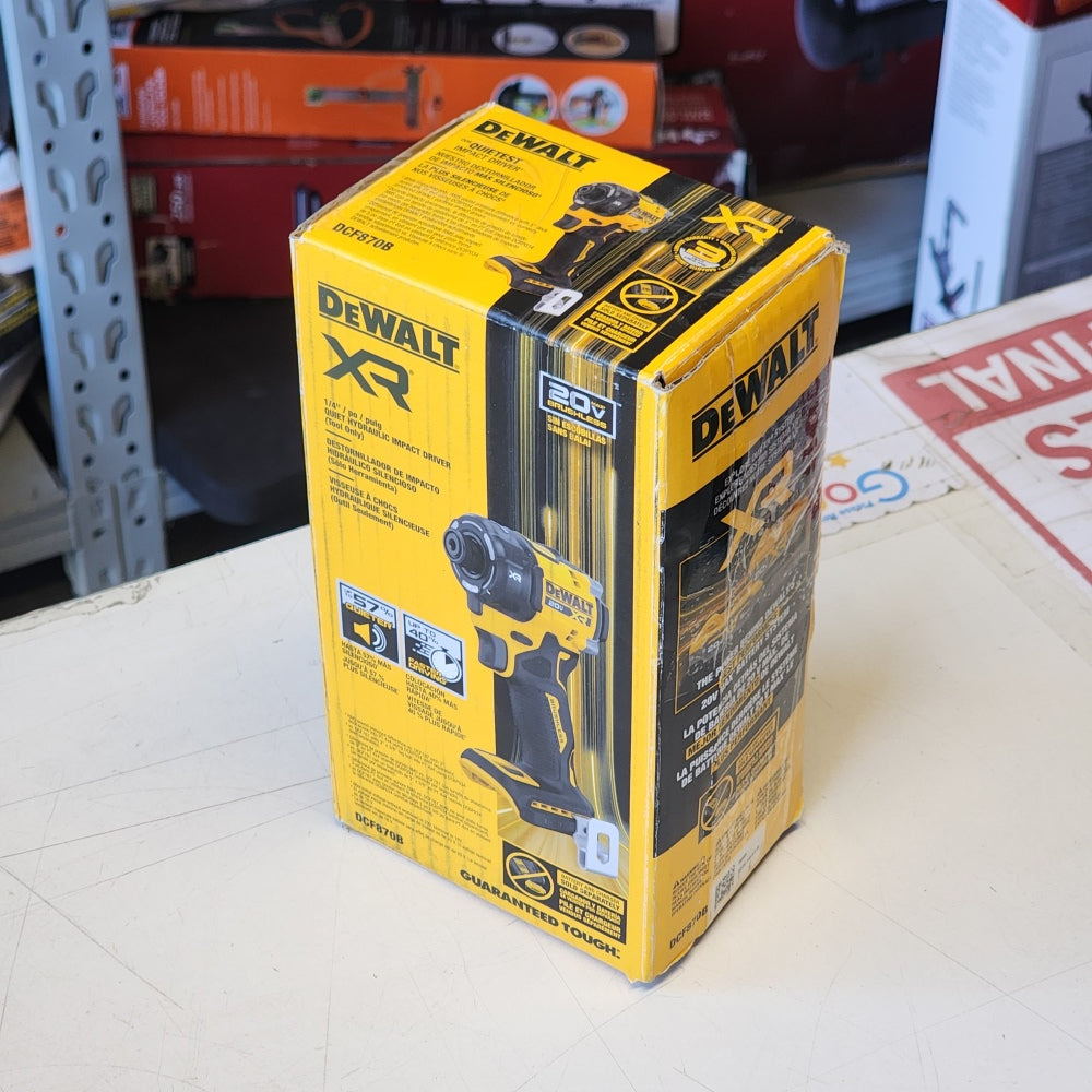 20V MAX XR Brushless Cordless 1/4 in. Quiet Hydraulic impact  Driver