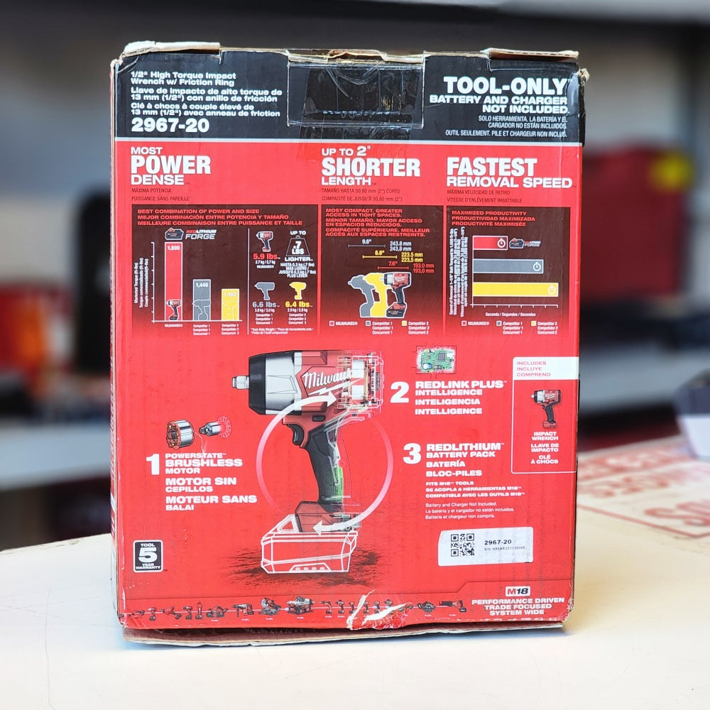 M18 Fuel 18V Lithium-ion Brushless Cordless 1/2 in.