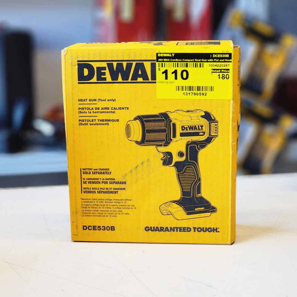 20V Max Cordless Compact Heat Gun With Flat and Hook