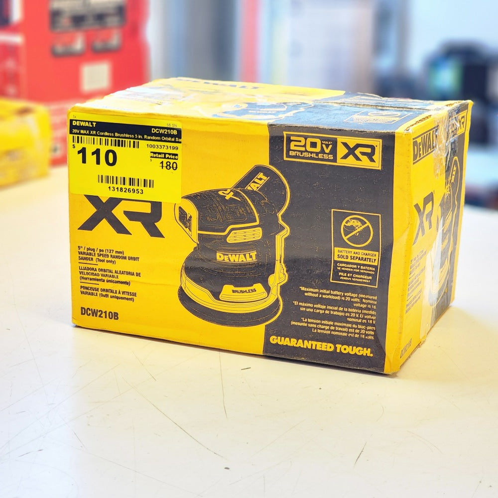 20V Max XR Cordless Brushless 5 in. Random Orbital Sander