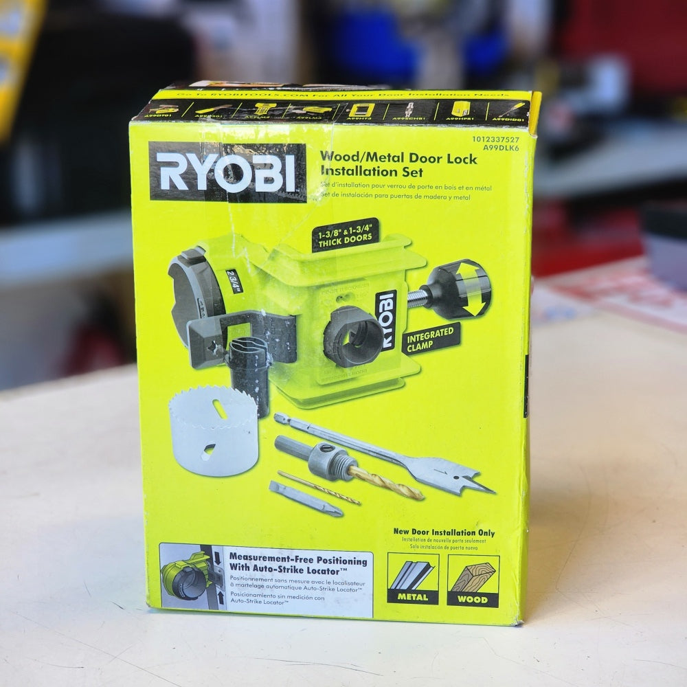 Wood/Metal Door Lock Installation Kit With i-Metal Hole