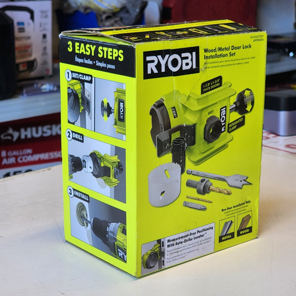 Wood/Metal Door Lock Installation Kit With i-Metal Hole