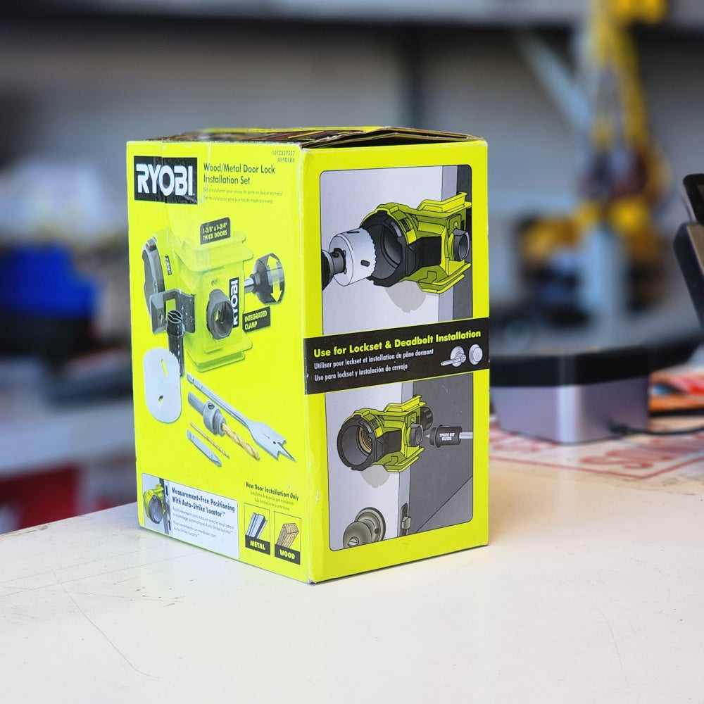 Wood/Metal Door Lock Installation Kit With i-Metal Hole