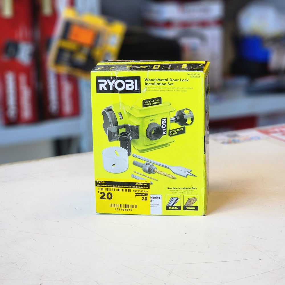 Wood/Metal Door Lock Installation Kit With i-Metal Hole