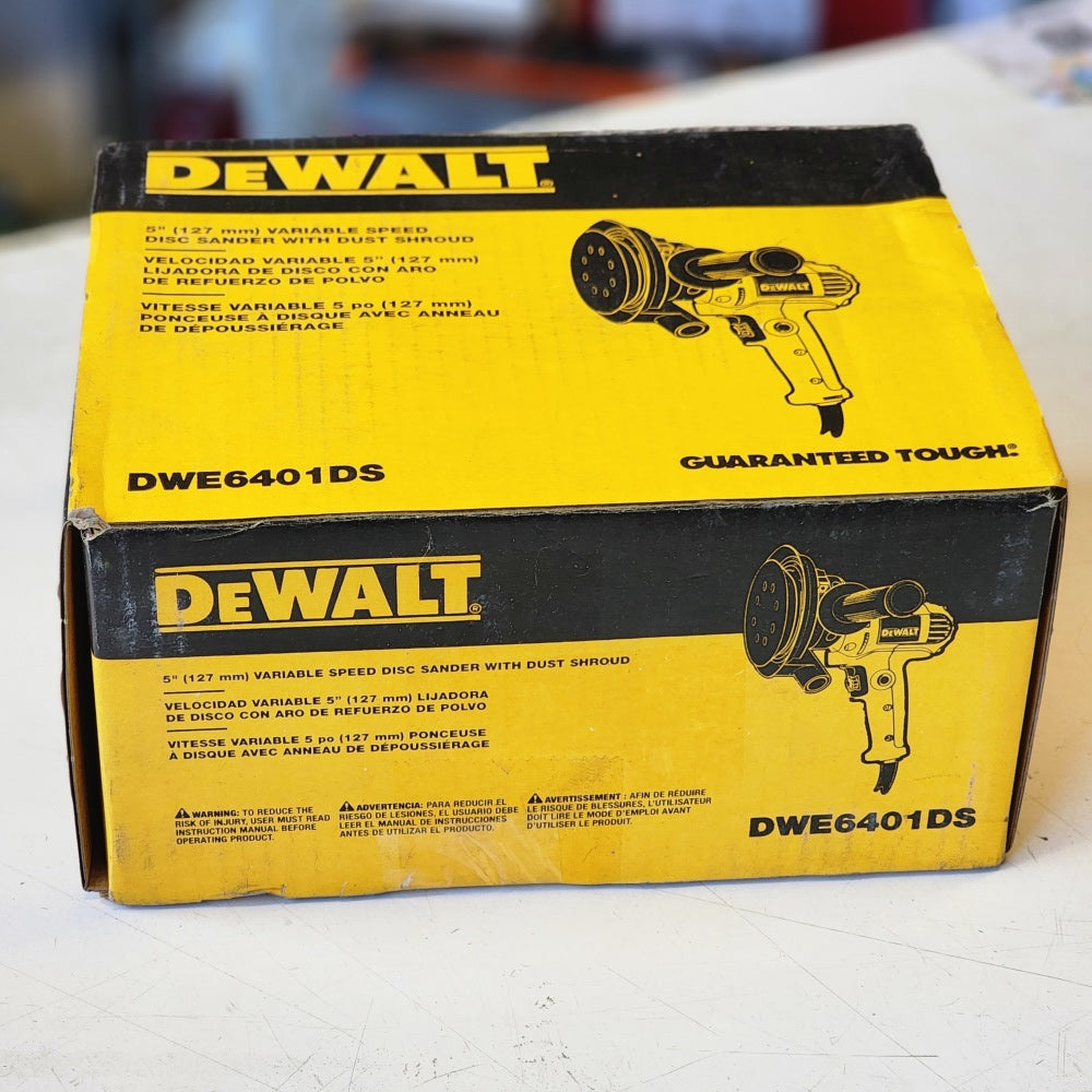 6 Amp Corded Variable Speed Disk Sander With 5 in.