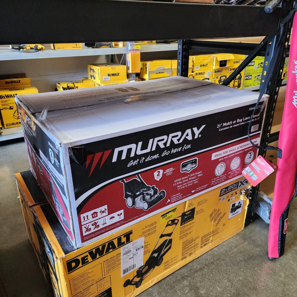 21 in. 140cc Briggs and Stratton walk behind Gas Push Lawn Mower