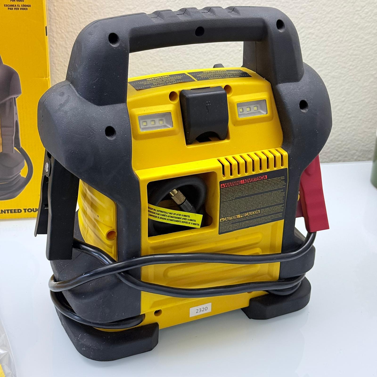 1600 Peak Amp Jump Starter with Digital Compressor and USB Power Bank (DXAEJ14)