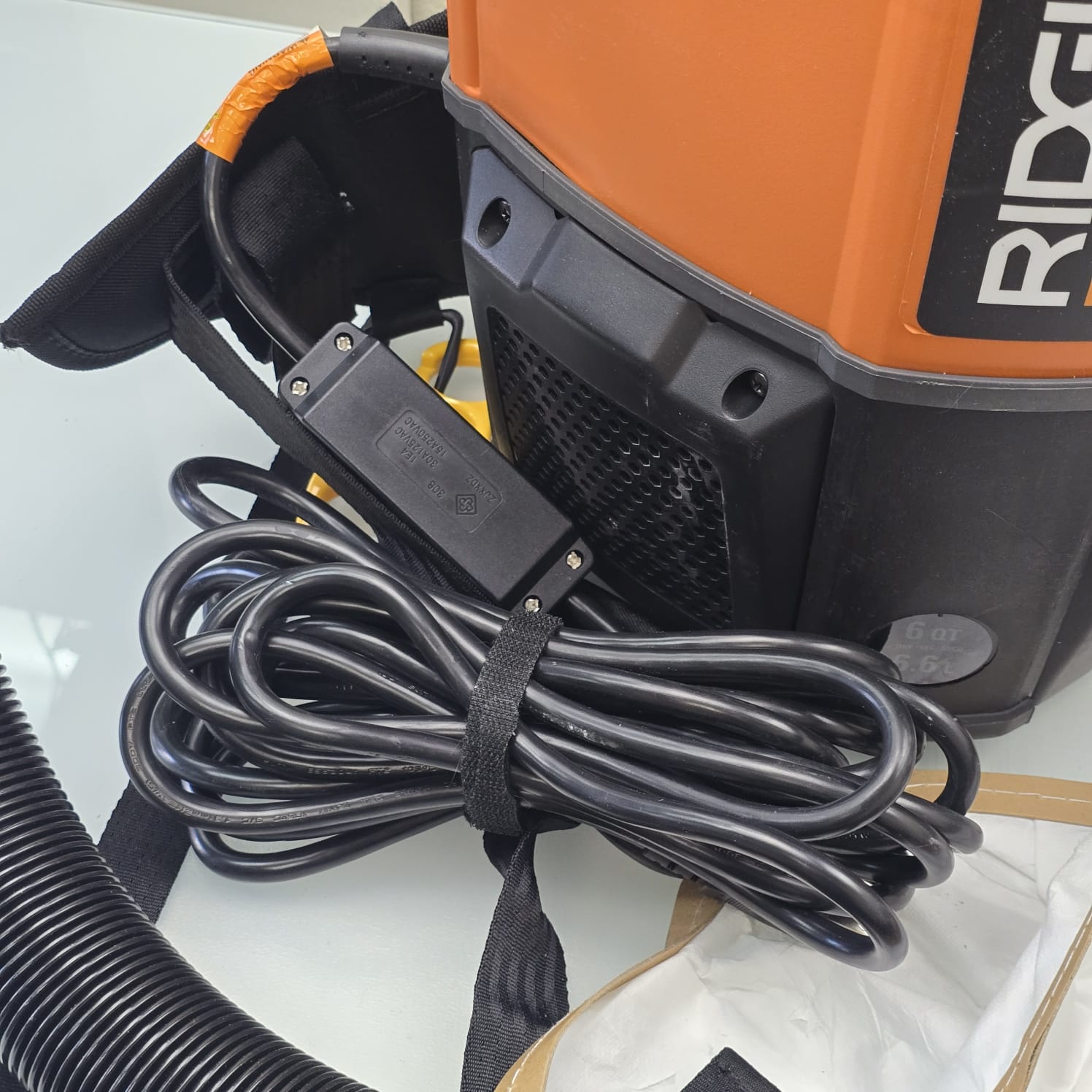 6 Qt. (1.5 Gal.) NXT Backpack Vacuum Cleaner with Filters, Locking Accessories Shop Vac Attachments for Dry Applications (HDB600)