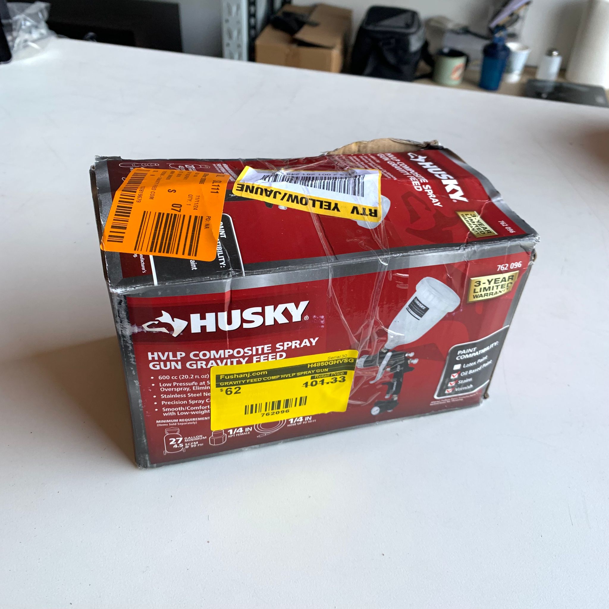 GRAVITY FEED COMP HVLP SPRAY GUN (H4850GHVSG)