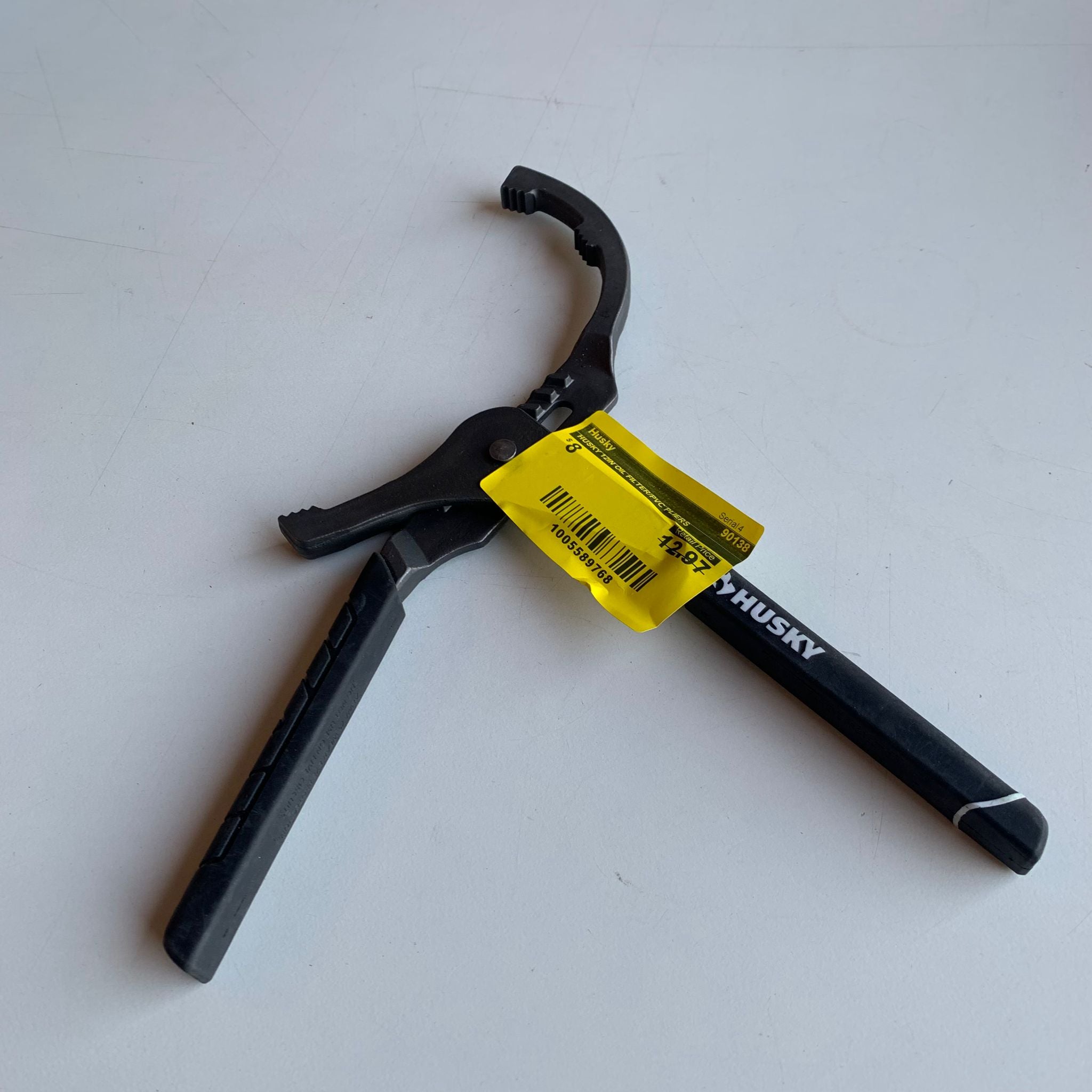 HUSKY 12IN OIL FILTER/PVC PLIERS (90138)