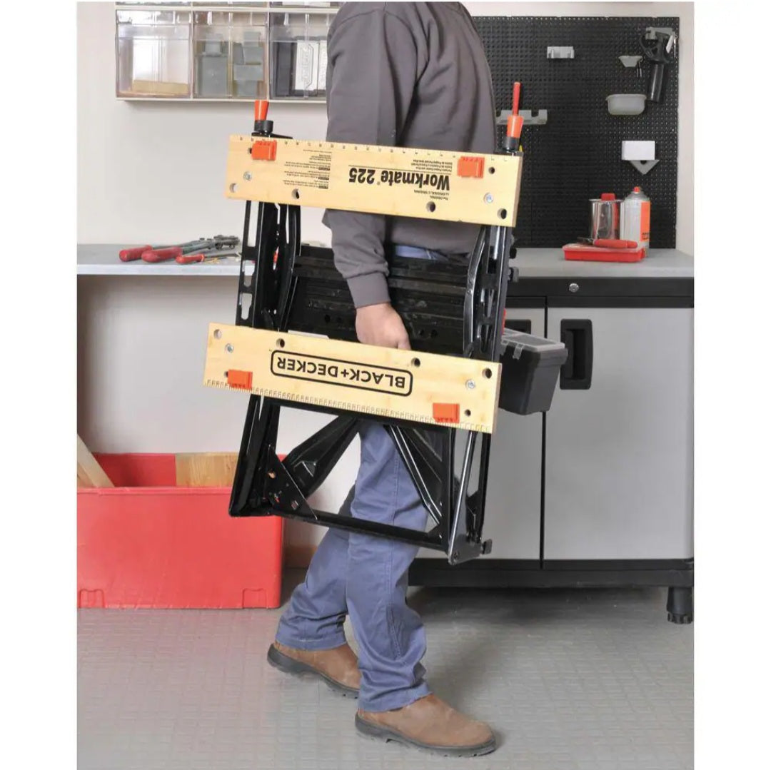 Workmate 28.75 in.  x 25.6 Folding Portable Sawhorse Workbench and Vise (WM225-A)