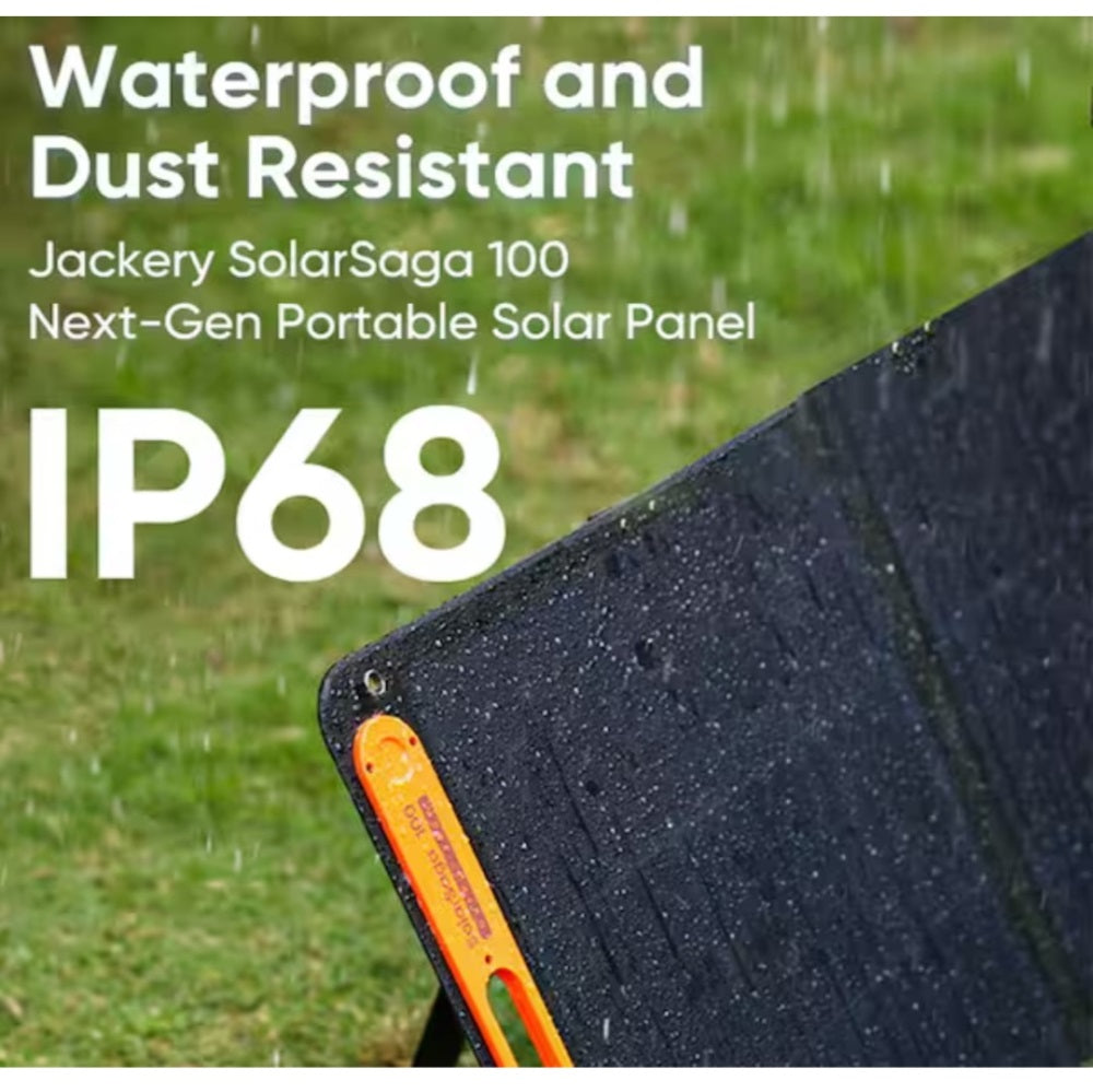 Solar Saga 100-Watt Portable Solar Panel IP68 for Explorer 300 Plus/600 Plus/880 Pro/1000 Plus/1000 v2 Power Station (21-0002-000058)