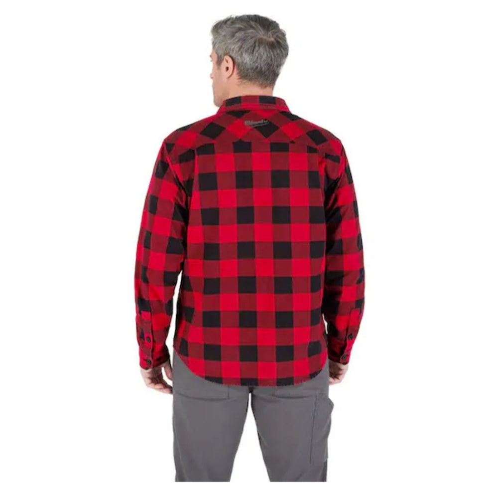 Men's Large Red Gridiron Flannel Shirt
