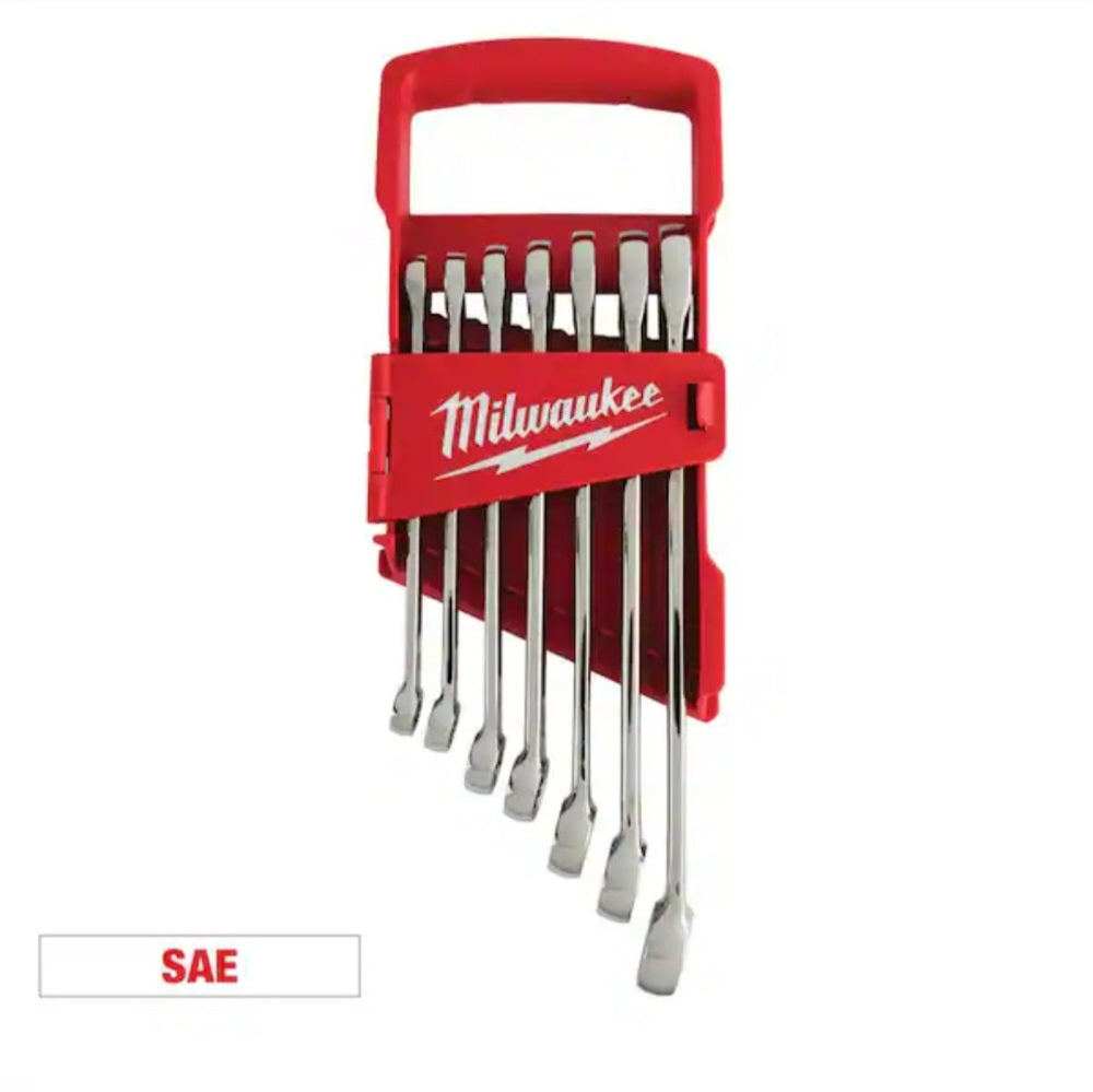 Combination SAE Wrench Mechanics Tool Set (7-piece)