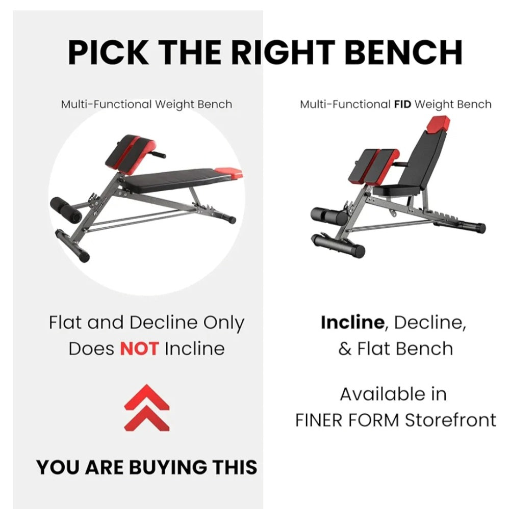 Finer Form Multi-Functional Weight Bench For Full All-in-one
