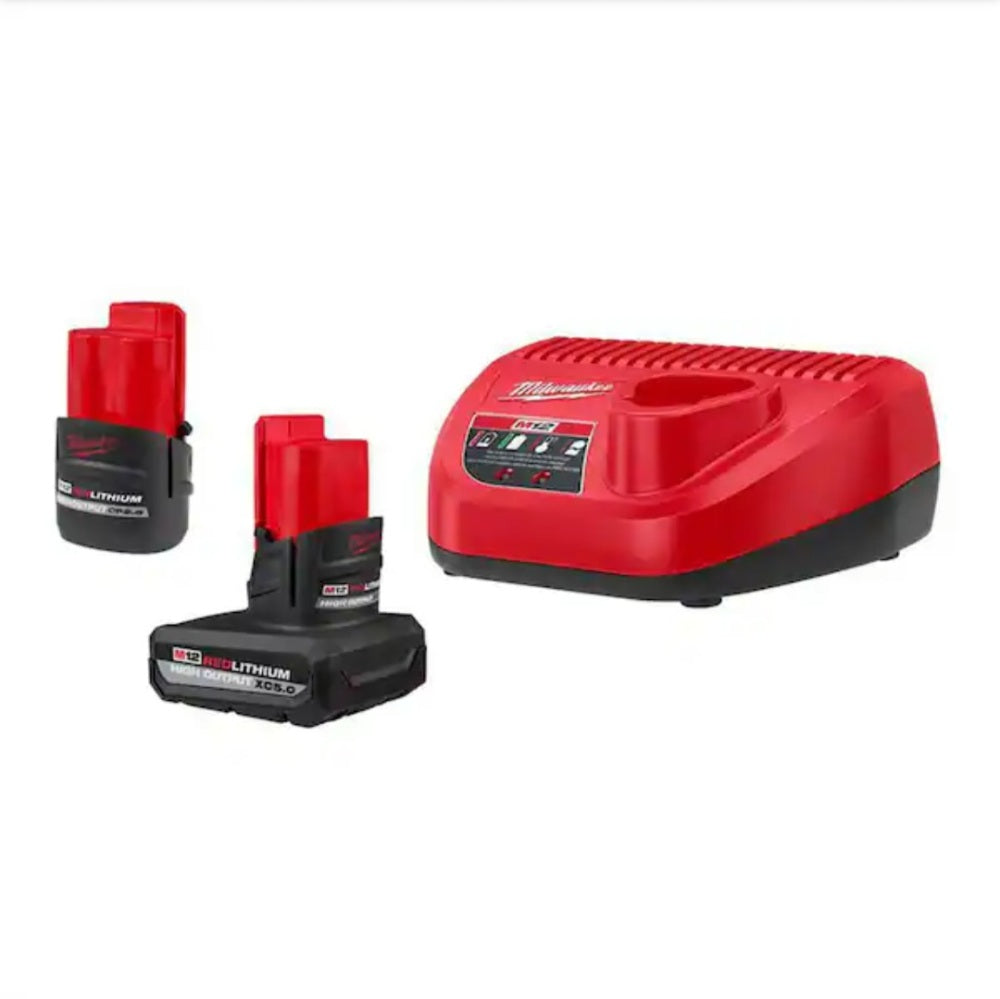 M12 12Volt Lithium-ion High Output 5.0Ah and Battery