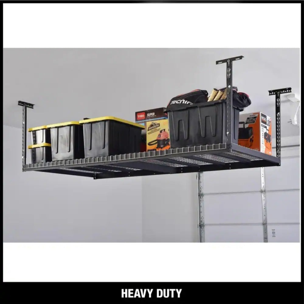 Adjustable Height Garage Overhead Ceiling Storage Rack