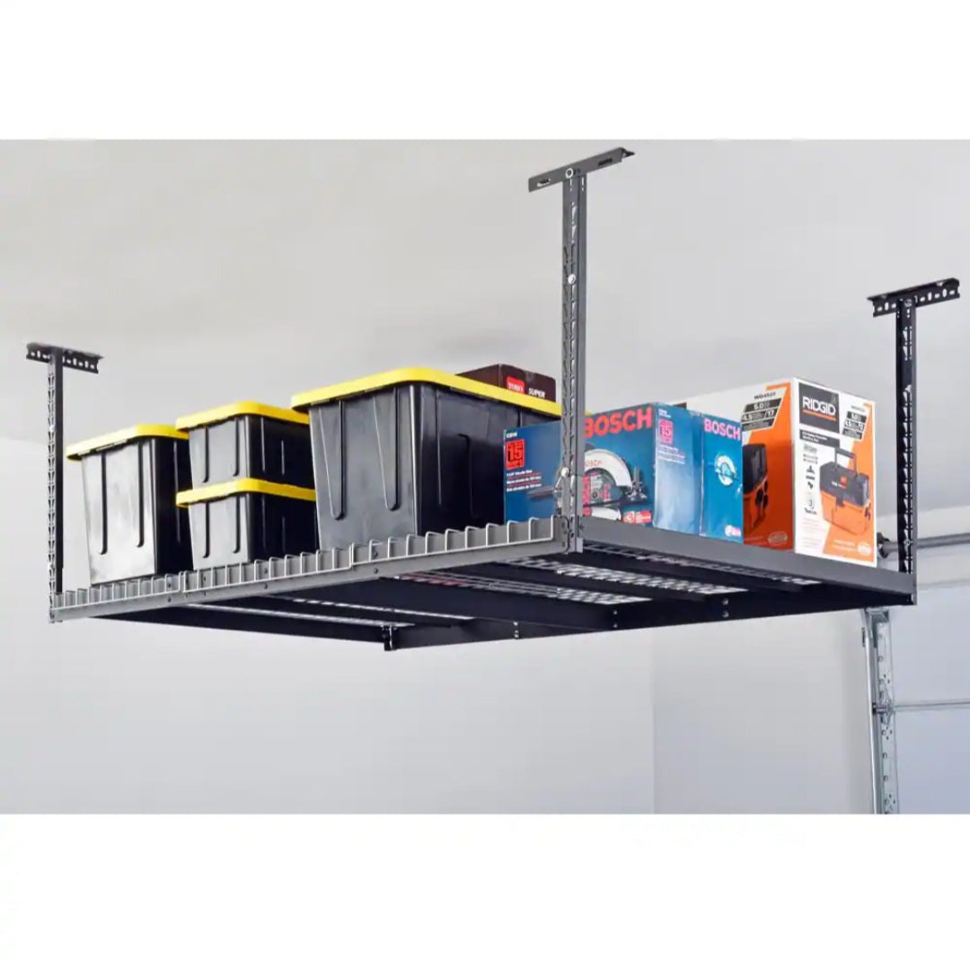 Adjustable Height Garage Overhead Ceiling Storage Rack