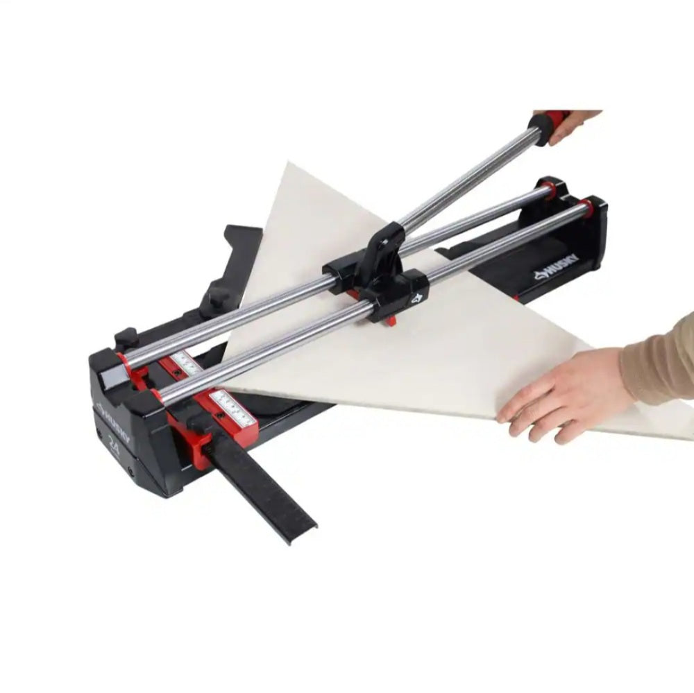 24 in. Tile Cutter With Tungsten Carbide Blade And Adjustable Gauge