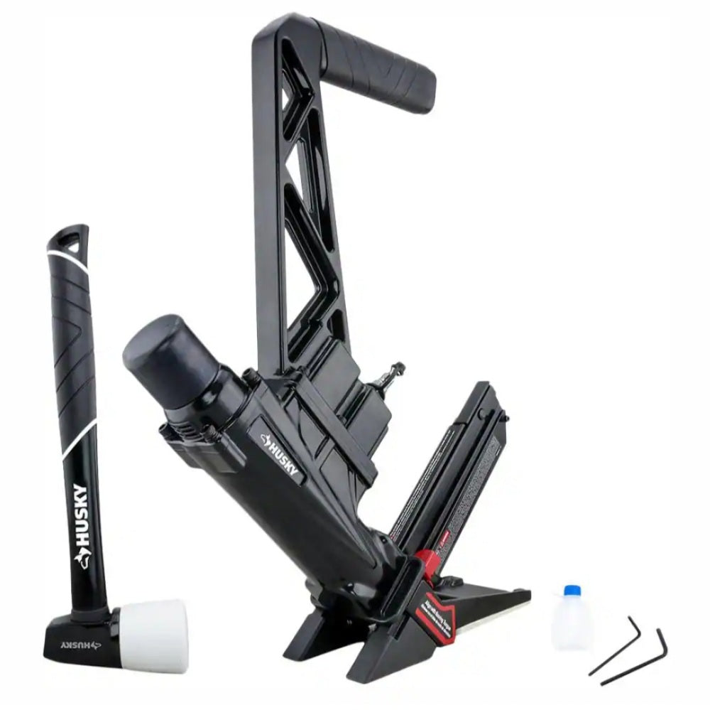 Pneumatic 3-in-1 15.5-Gauge and 16-Gauge 2in. Flooring