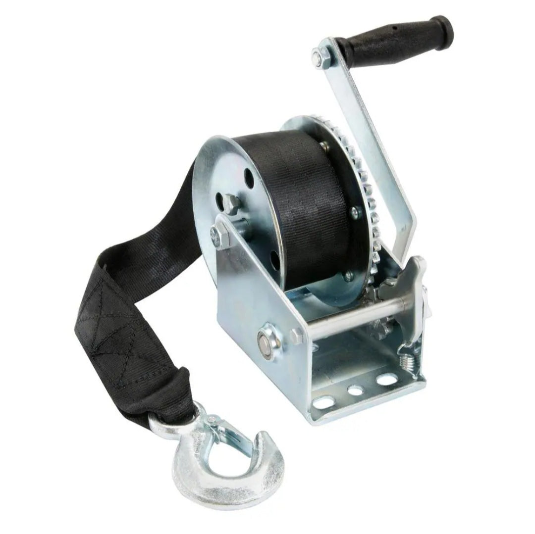 1,500 lb., 2 in. x 20 ft. Manual Trailer Winch
