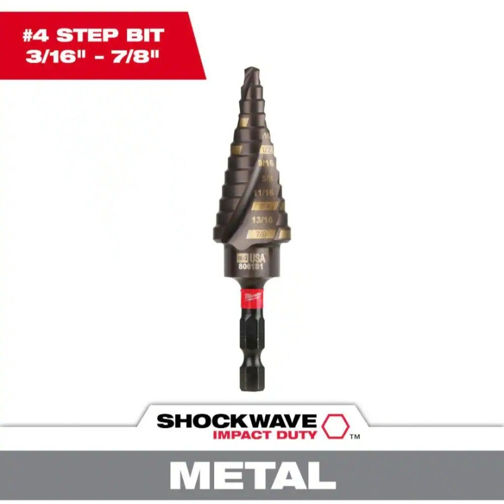 Shockwave 3/16 in - 7/8 in #4 Impact-Rated Titanium