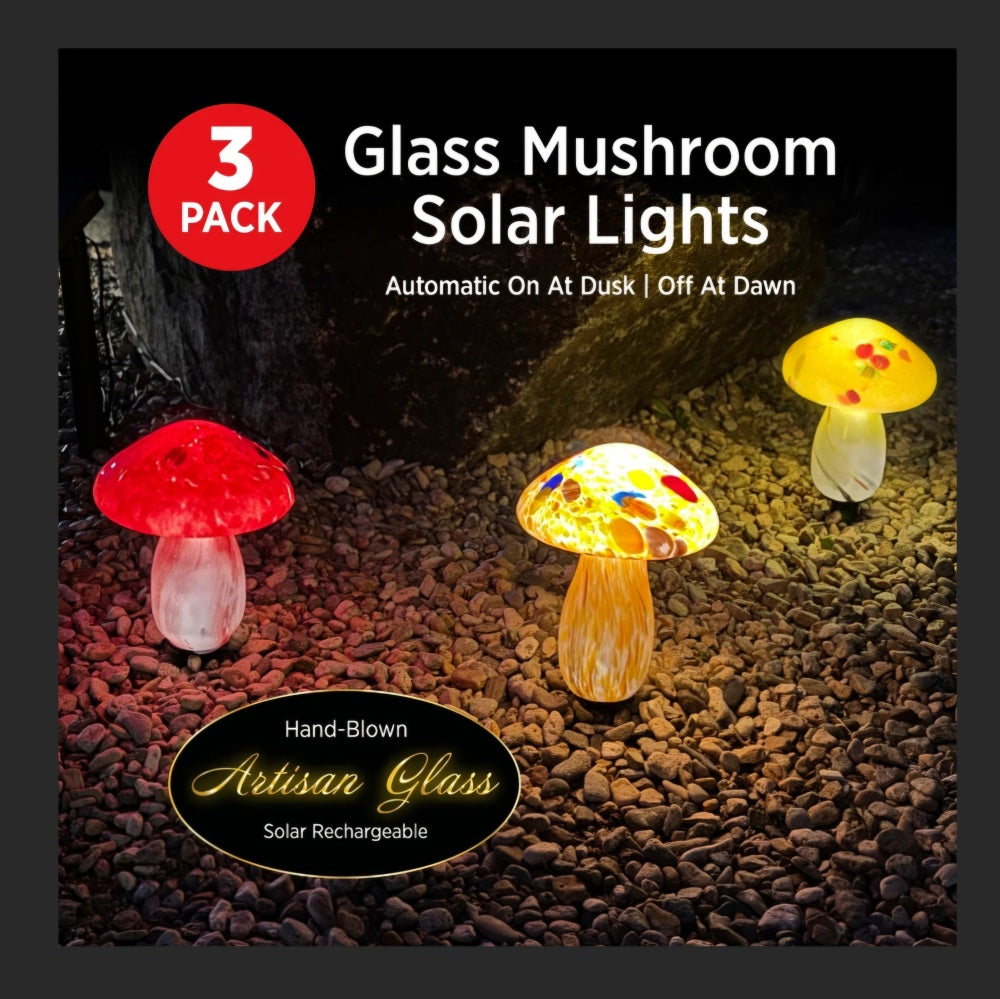 3Pack Mushroom Landscape Light