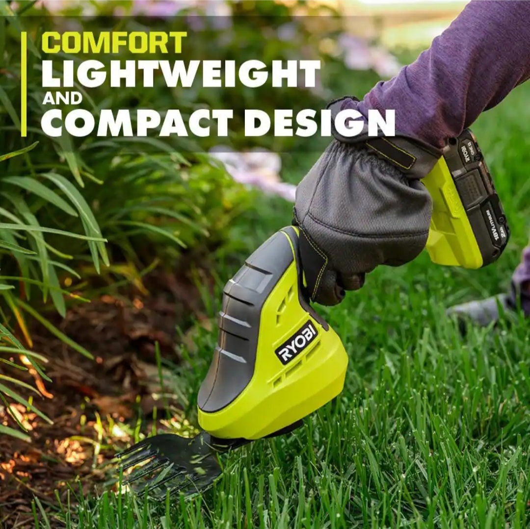 One + 18V Cordless Grass Shear and Shrubber Trimmer