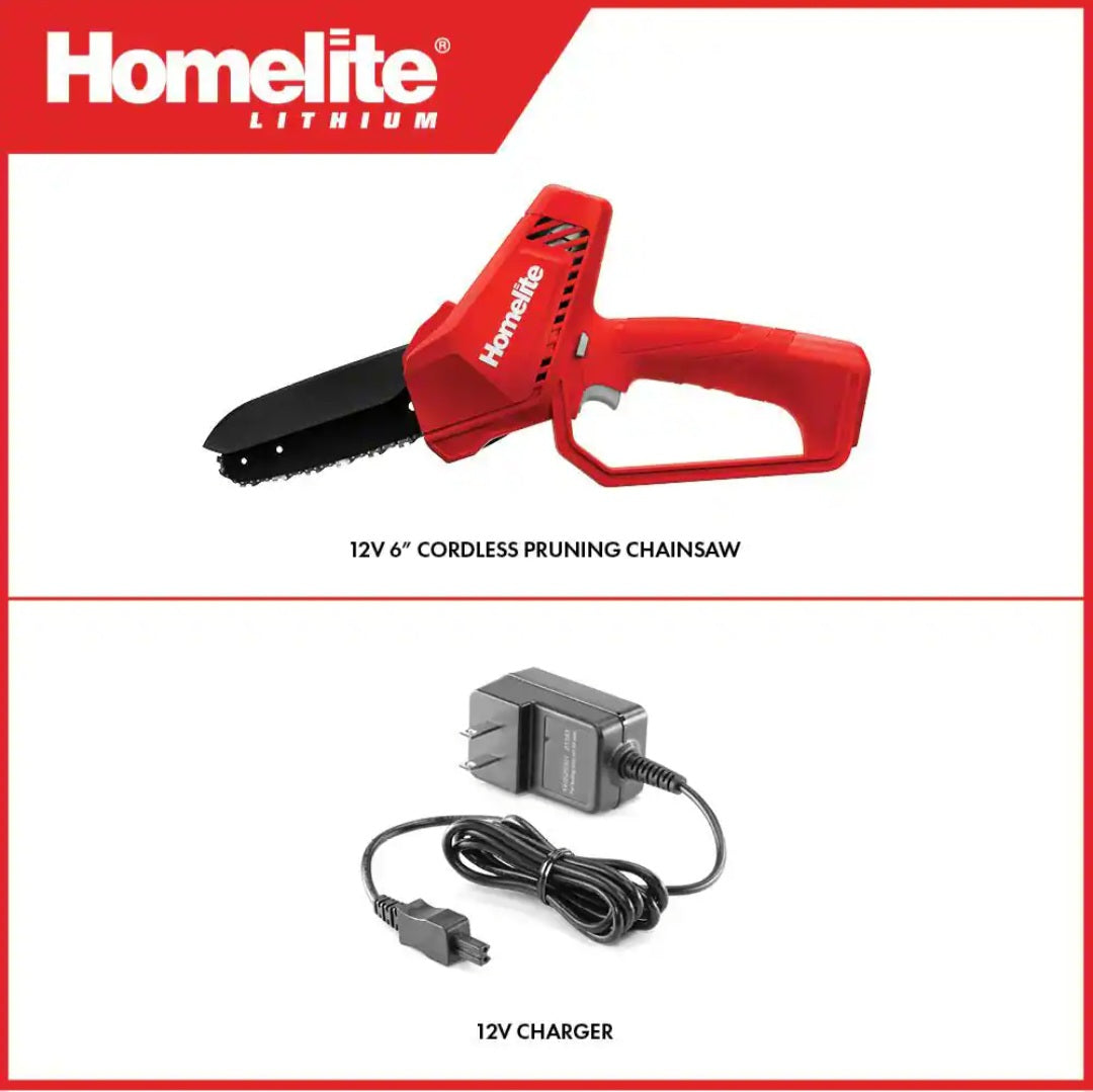 12V Lithium 6 in. Battery Pruning Mini ChainSaw