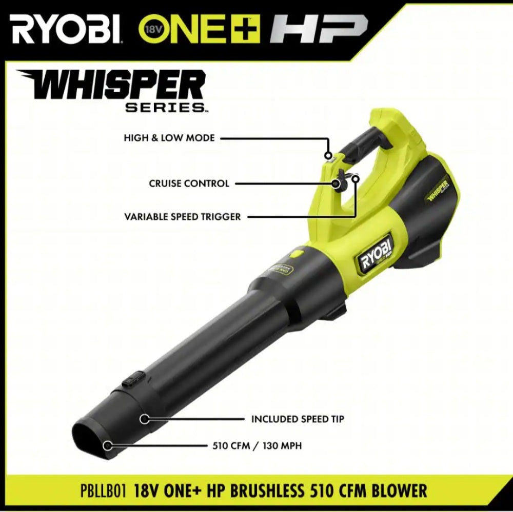18V One + HP Brushless Cordless 130 MPH 510 CFM Blower