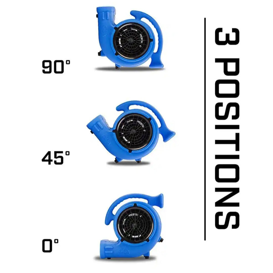 1/4 HP Air Mover Blower Fan For Water Damage Restorate
