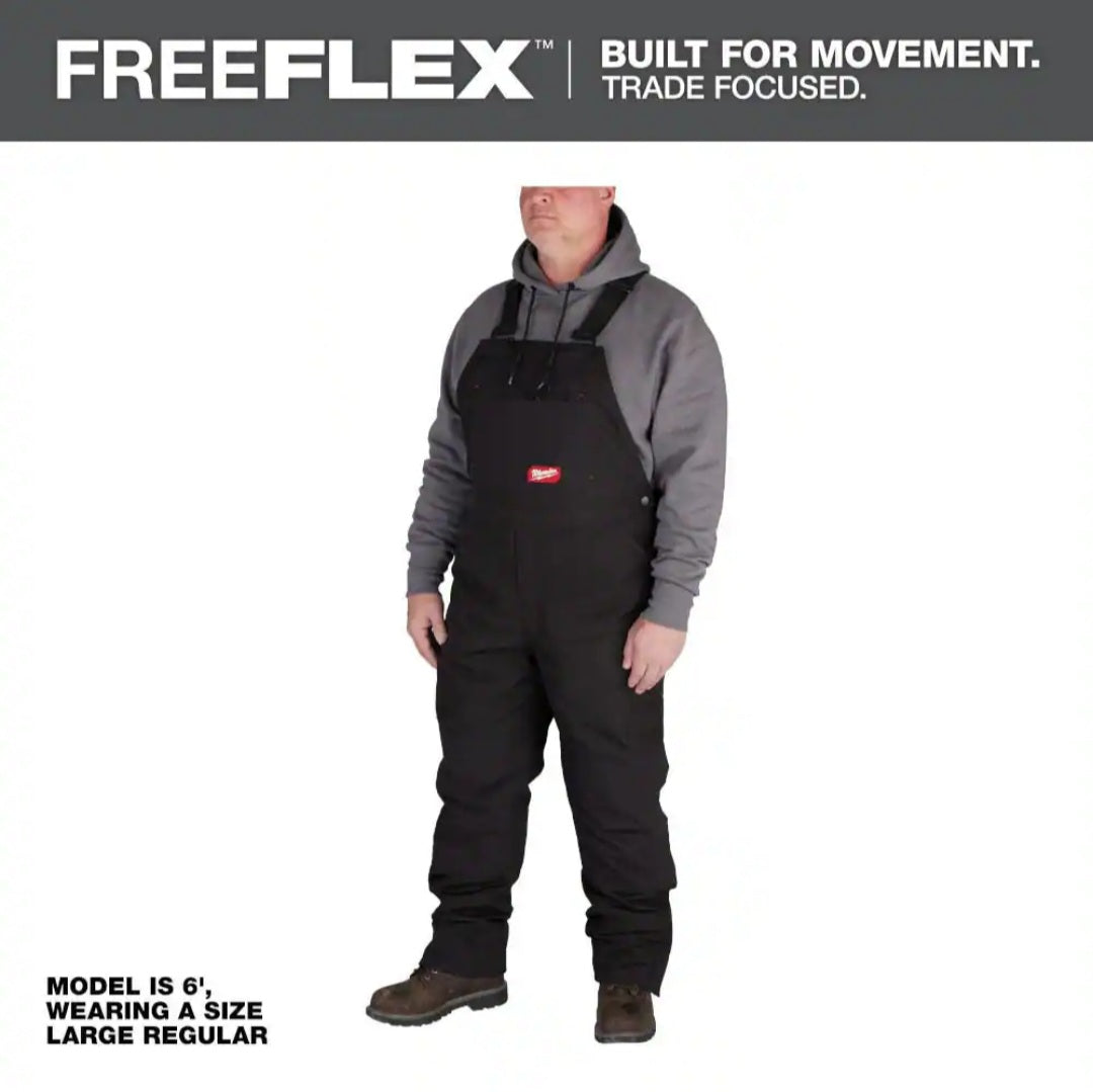 Men's X-Large Tall Black FreeFlex Insulated Bib Overall