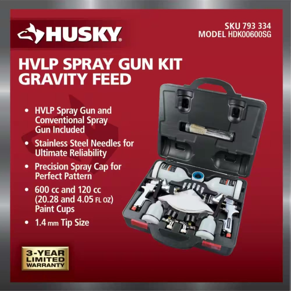 HVLP Gravity Feed Spray Gun Kit
