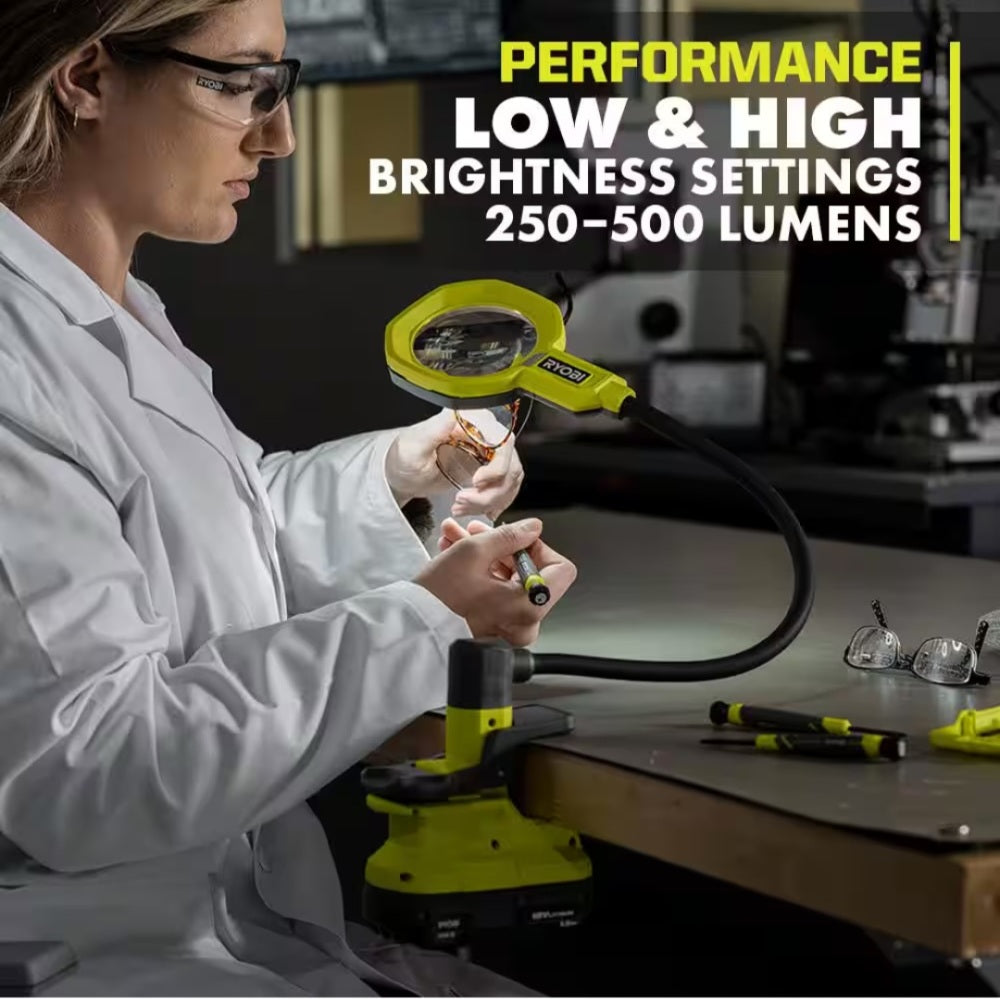 One + 18V Led Magnifying Clam Light (Tool Only)