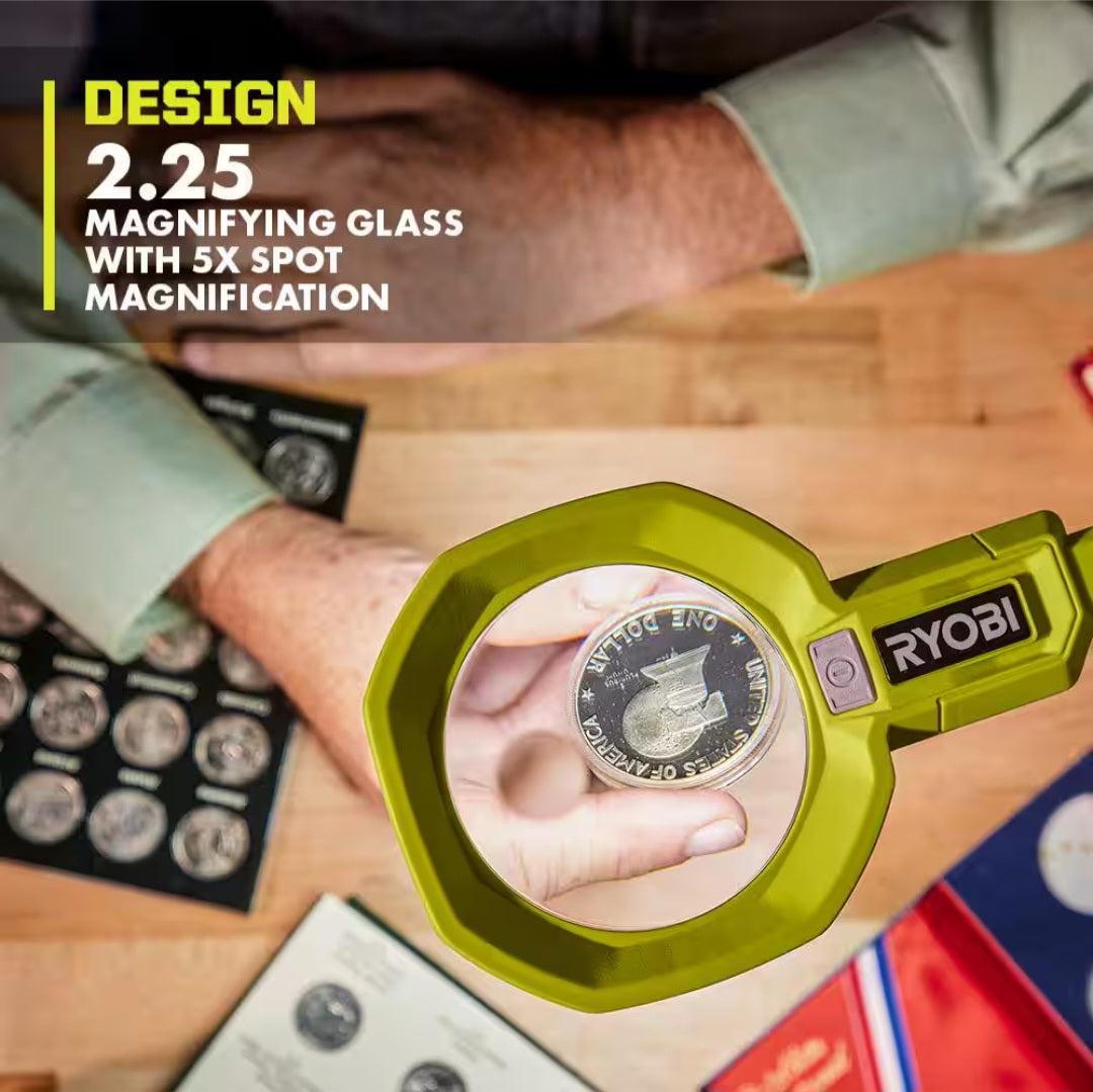 One + 18V Led Magnifying Clam Light (Tool Only)
