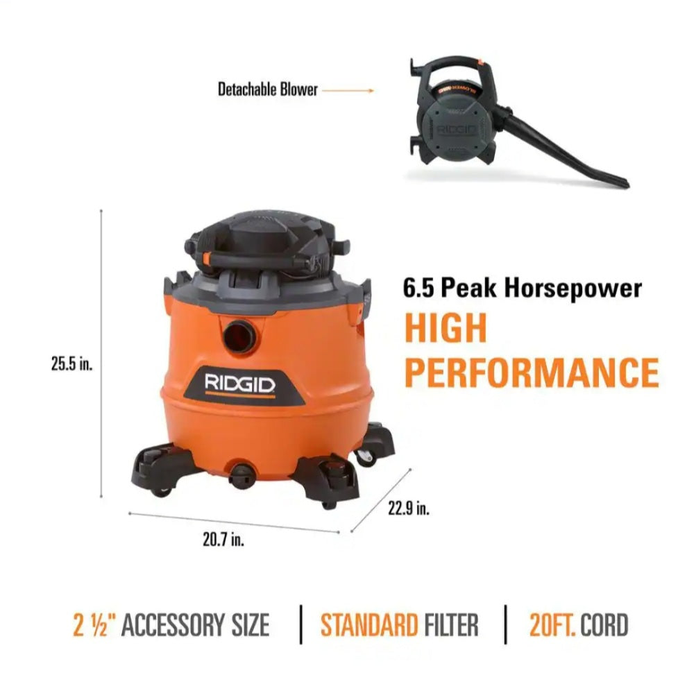 16 Gal Detach Blower With Vacuum